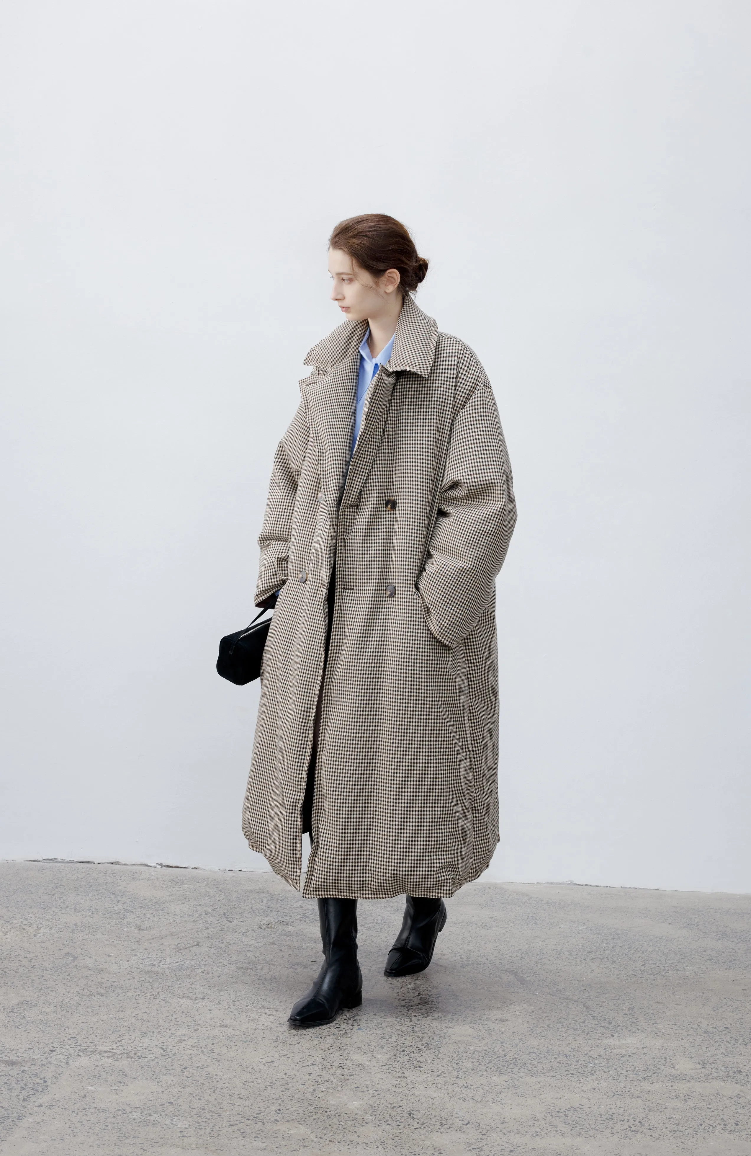 CLASSIC PLAID DOWN COAT / クラシカルチェックダウンコート