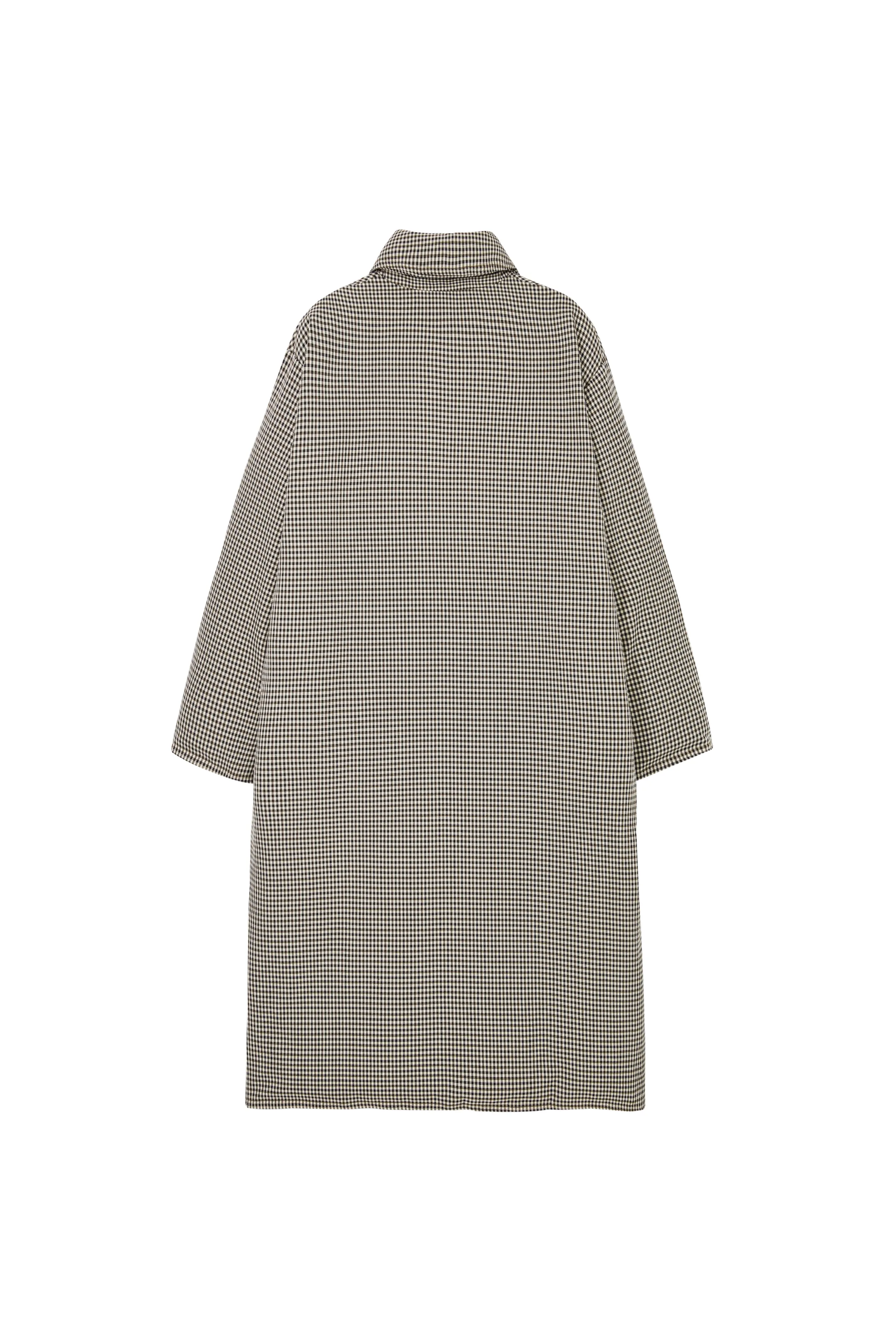 CLASSIC PLAID DOWN COAT / クラシカルチェックダウンコート