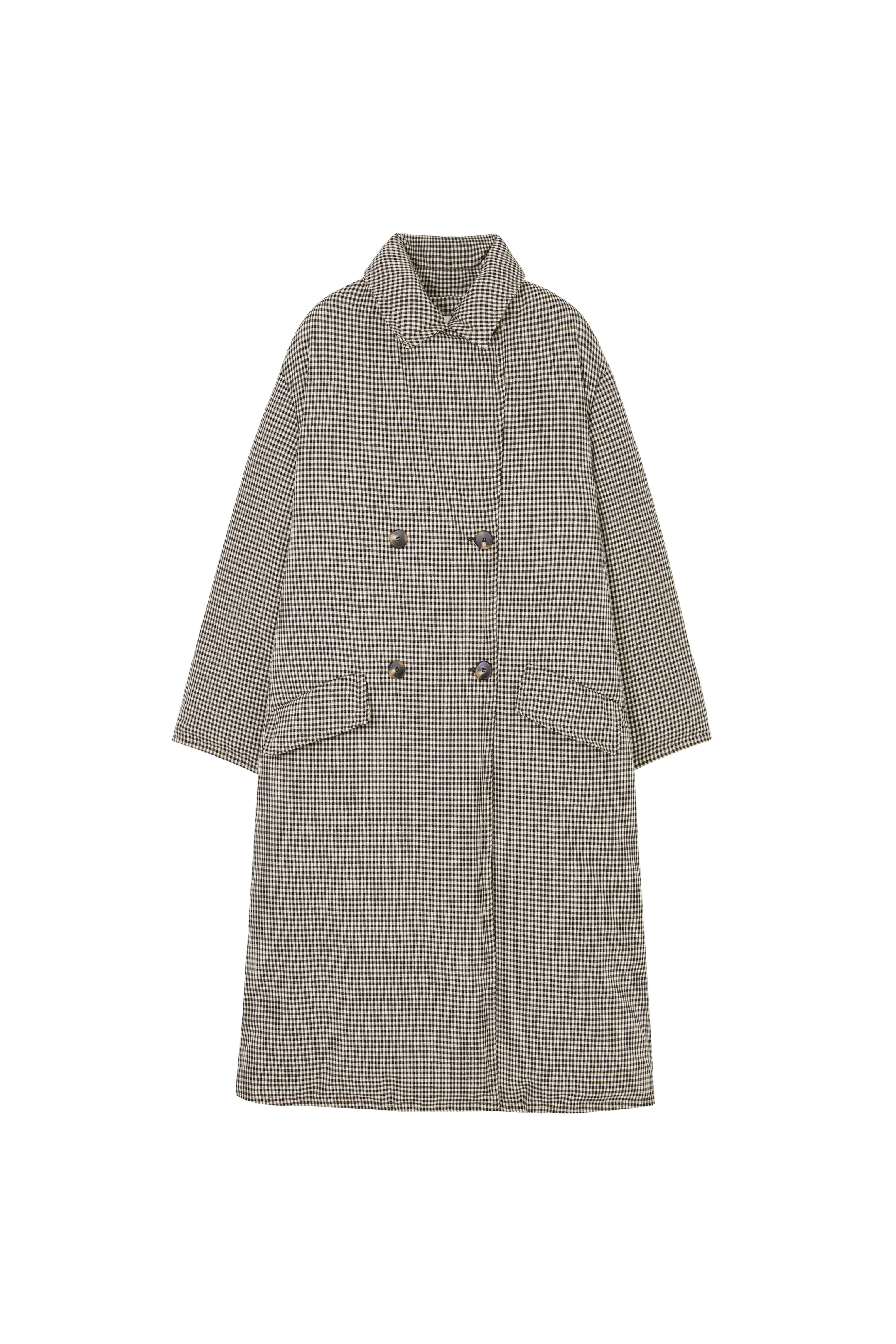 CLASSIC PLAID DOWN COAT / クラシカルチェックダウンコート