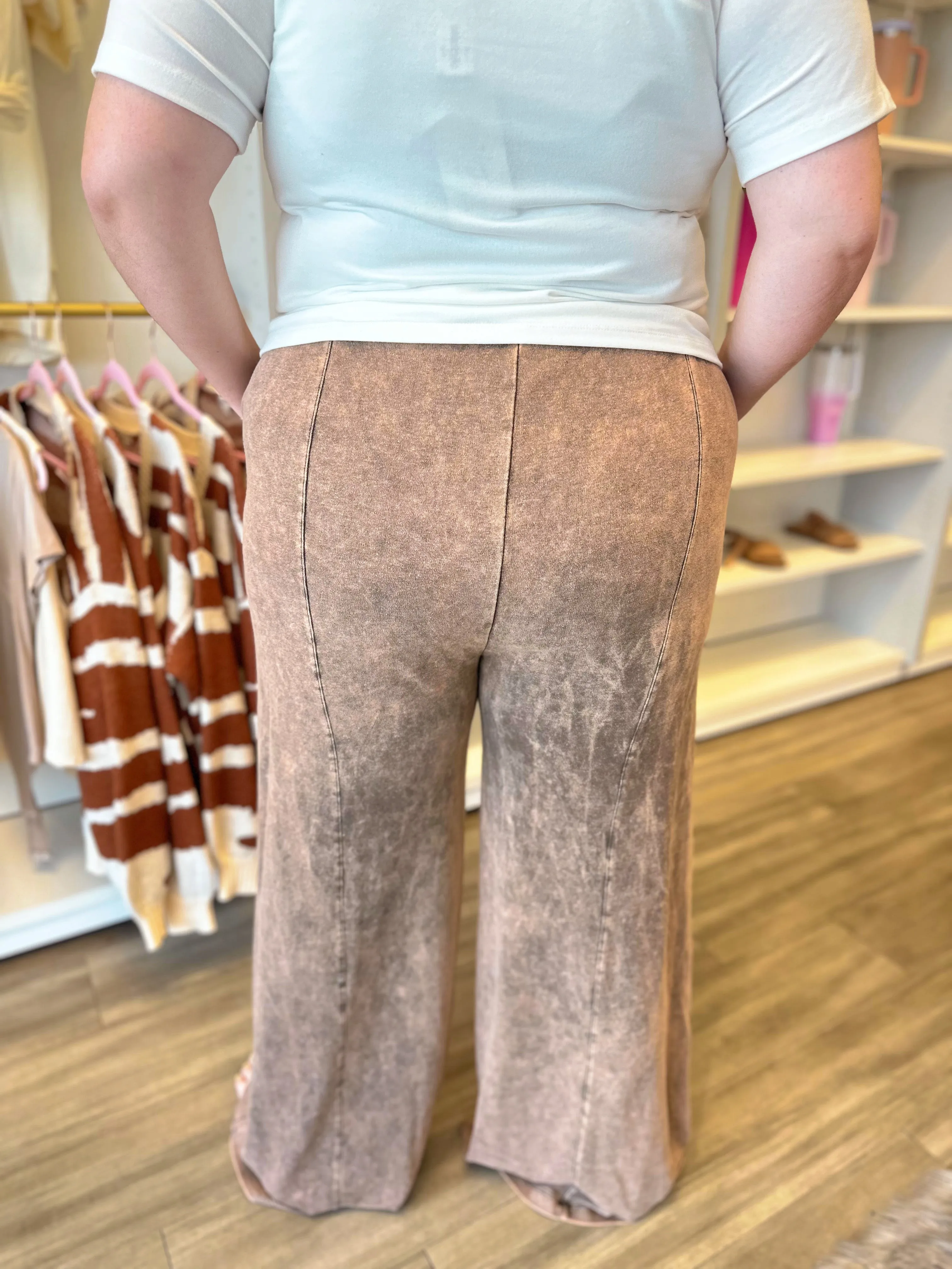 Cool Girl Acid Wash Wide Leg Pants