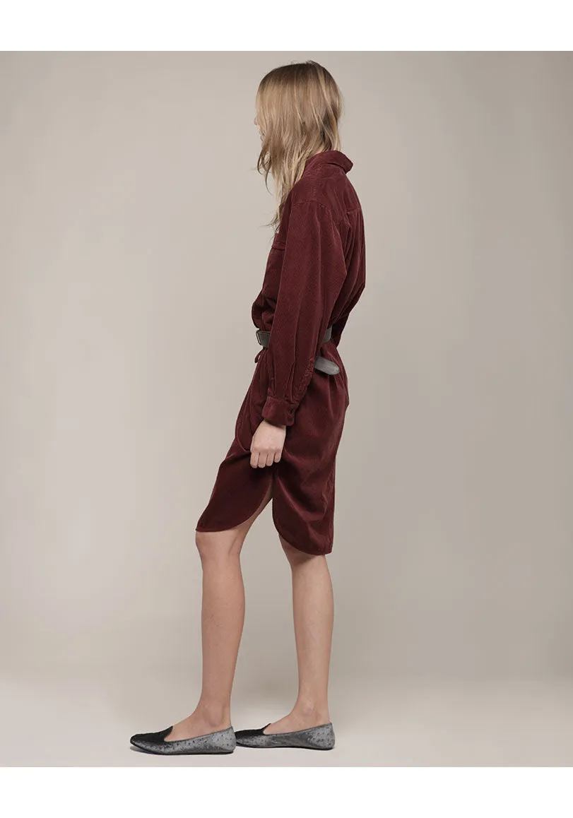 Corduroy Shirt-Dress