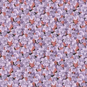 COTTAGE GARDEN  Grape Vine PURPLE PWSL133 by Philip Jacobs SNOW LEOPARD) Priced per 25cm