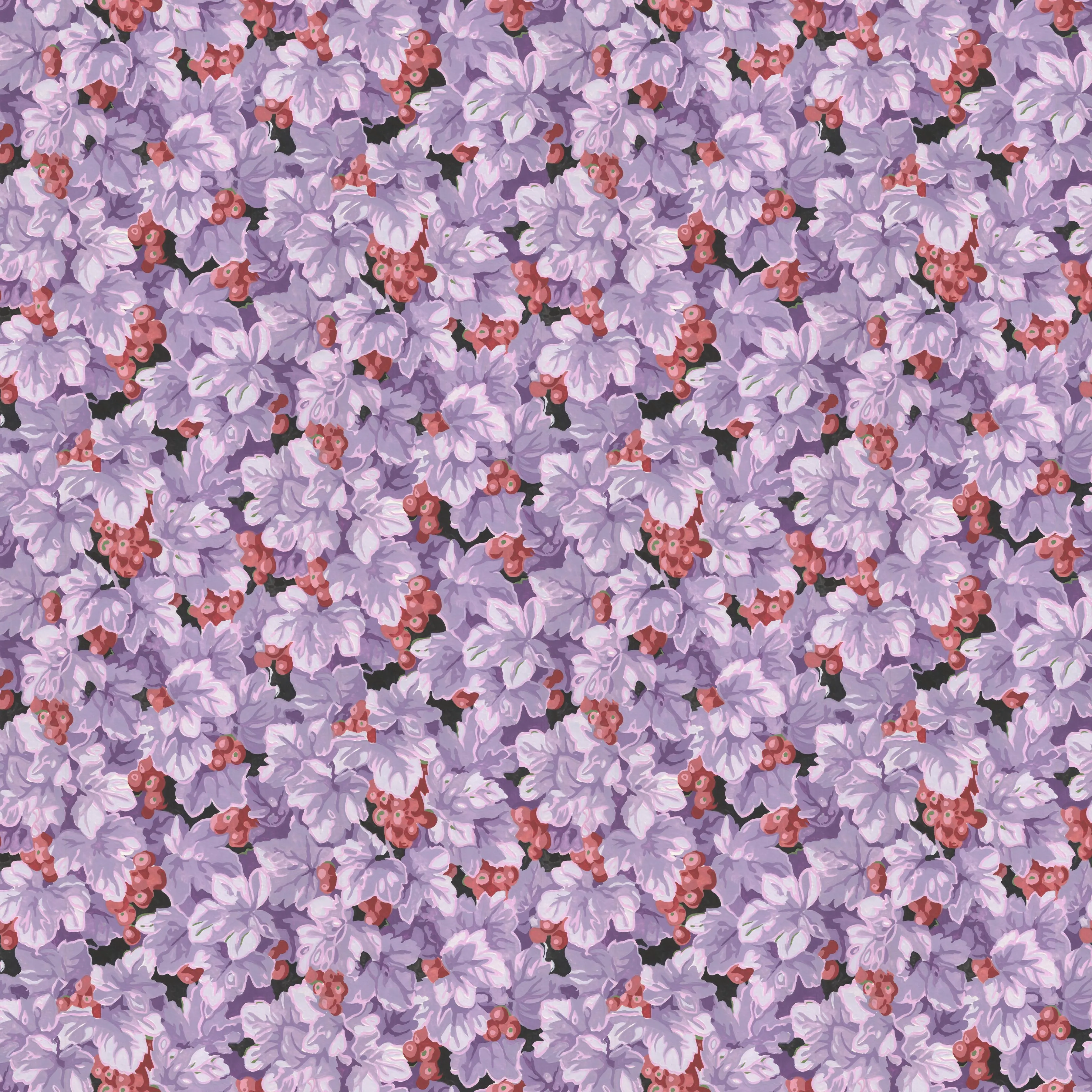 COTTAGE GARDEN  Grape Vine PURPLE PWSL133 by Philip Jacobs SNOW LEOPARD) Priced per 25cm
