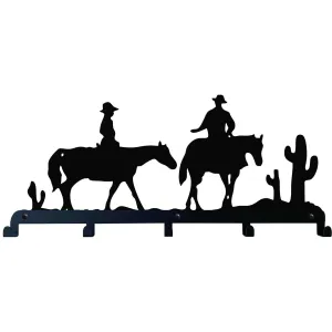 Cowboy Metal Coat Rack, Wall Mount Hanger