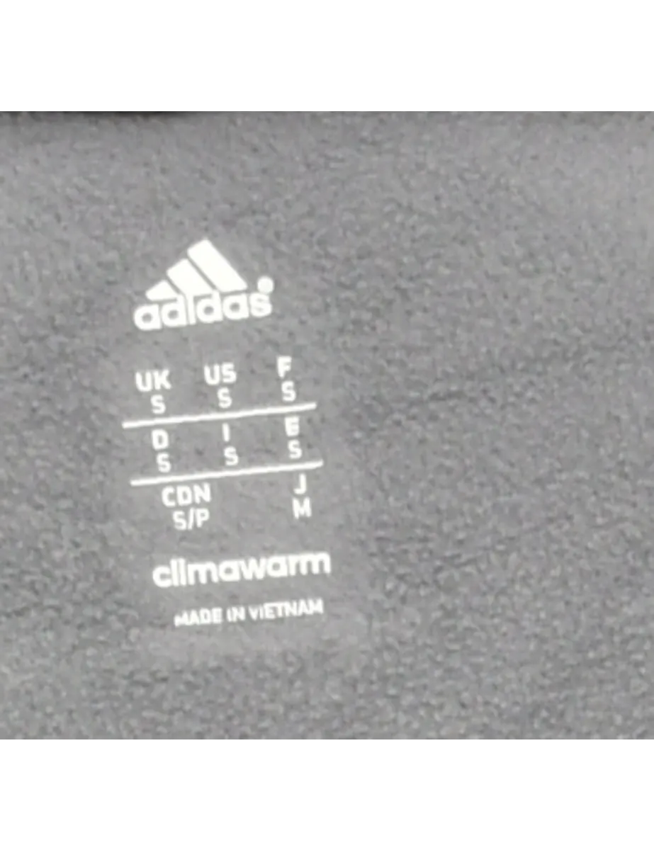 Dark Grey Adidas Printed Sweatshirt - L