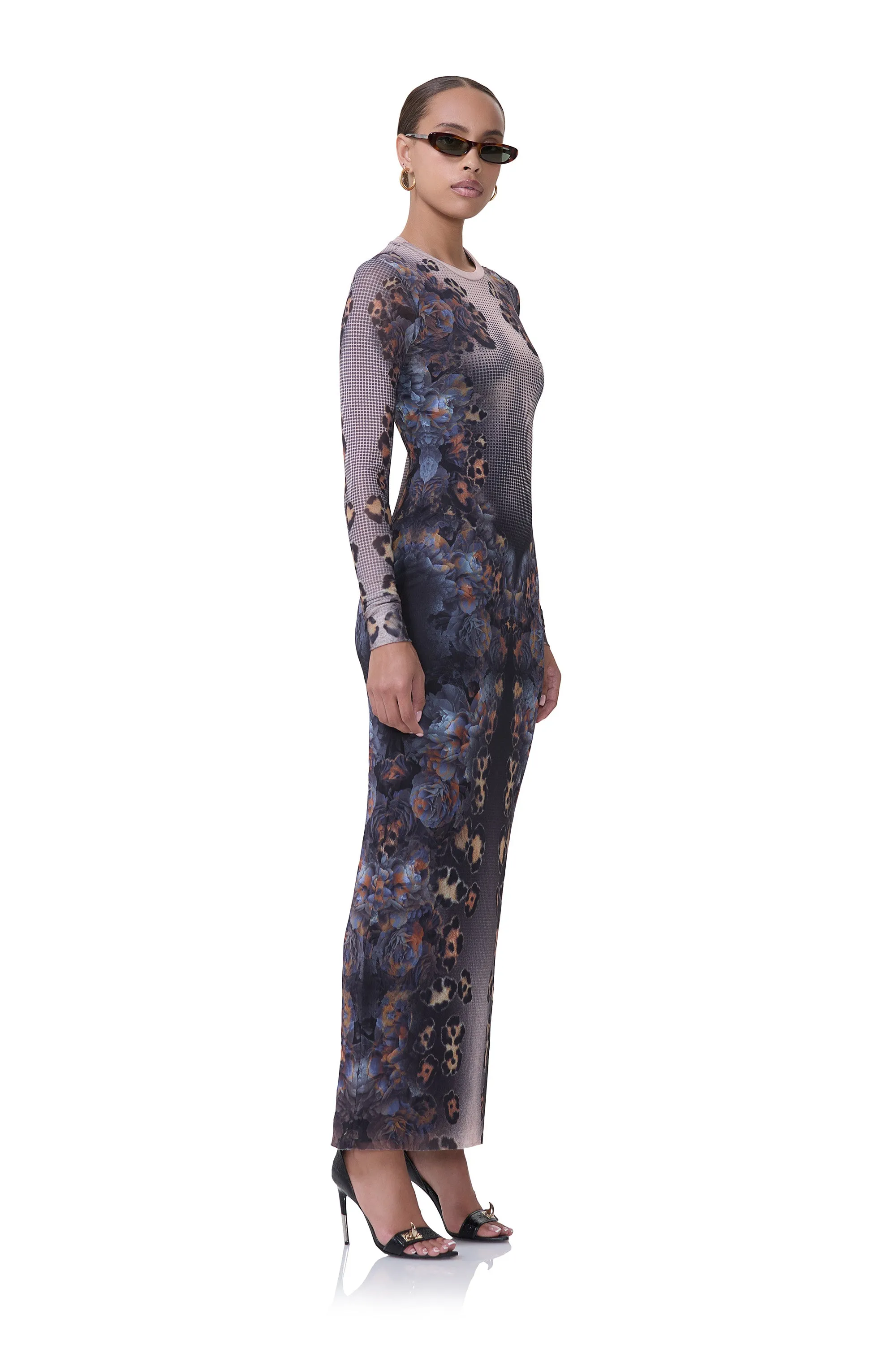 Didi Dress - Nude Leopard