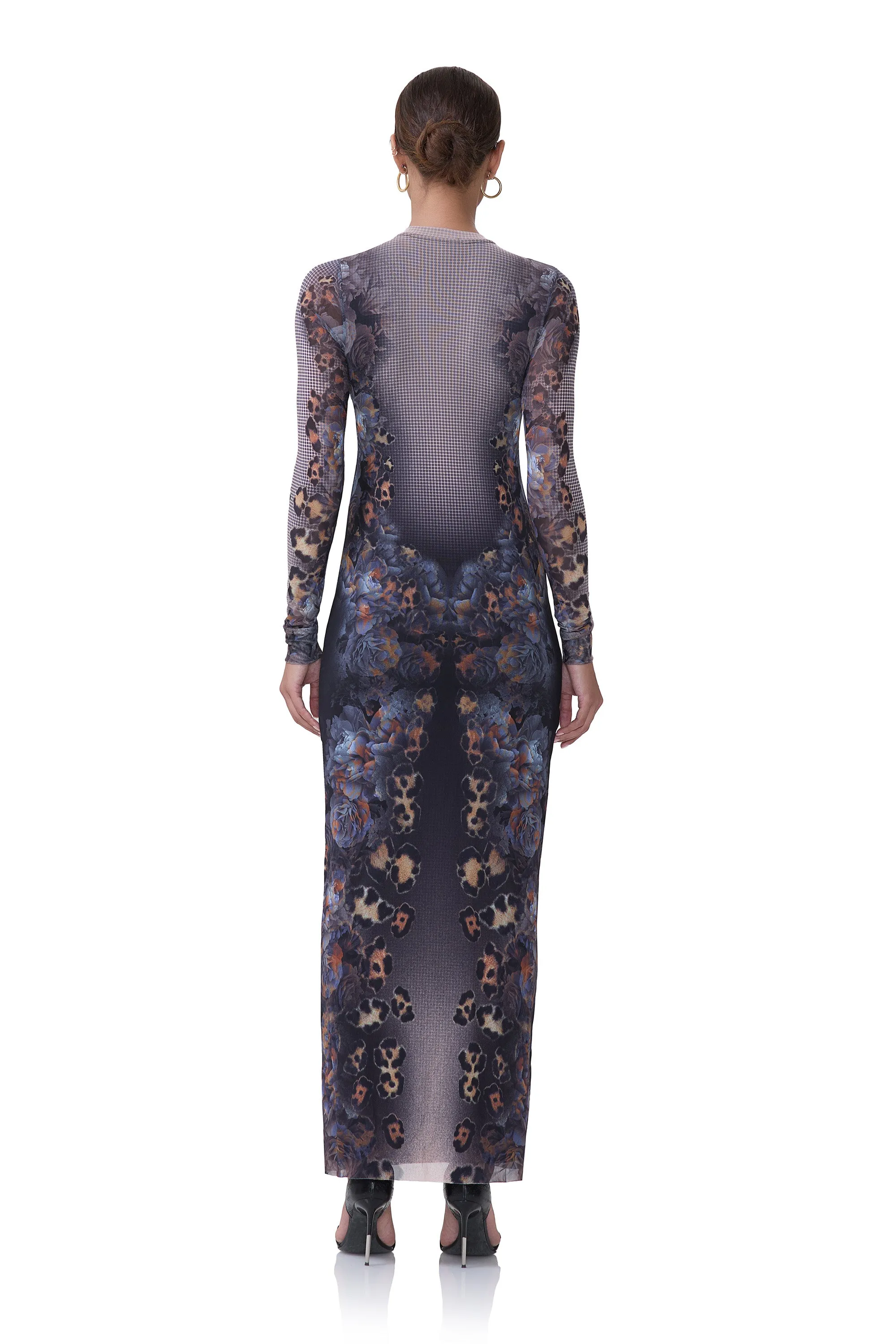 Didi Dress - Nude Leopard