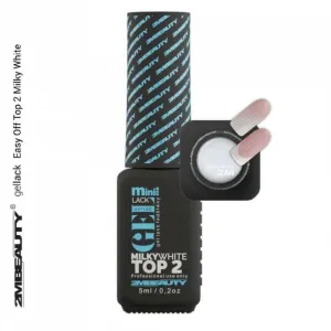 Easy Off Milky White Mini Top Gel by 2MBEAUTY