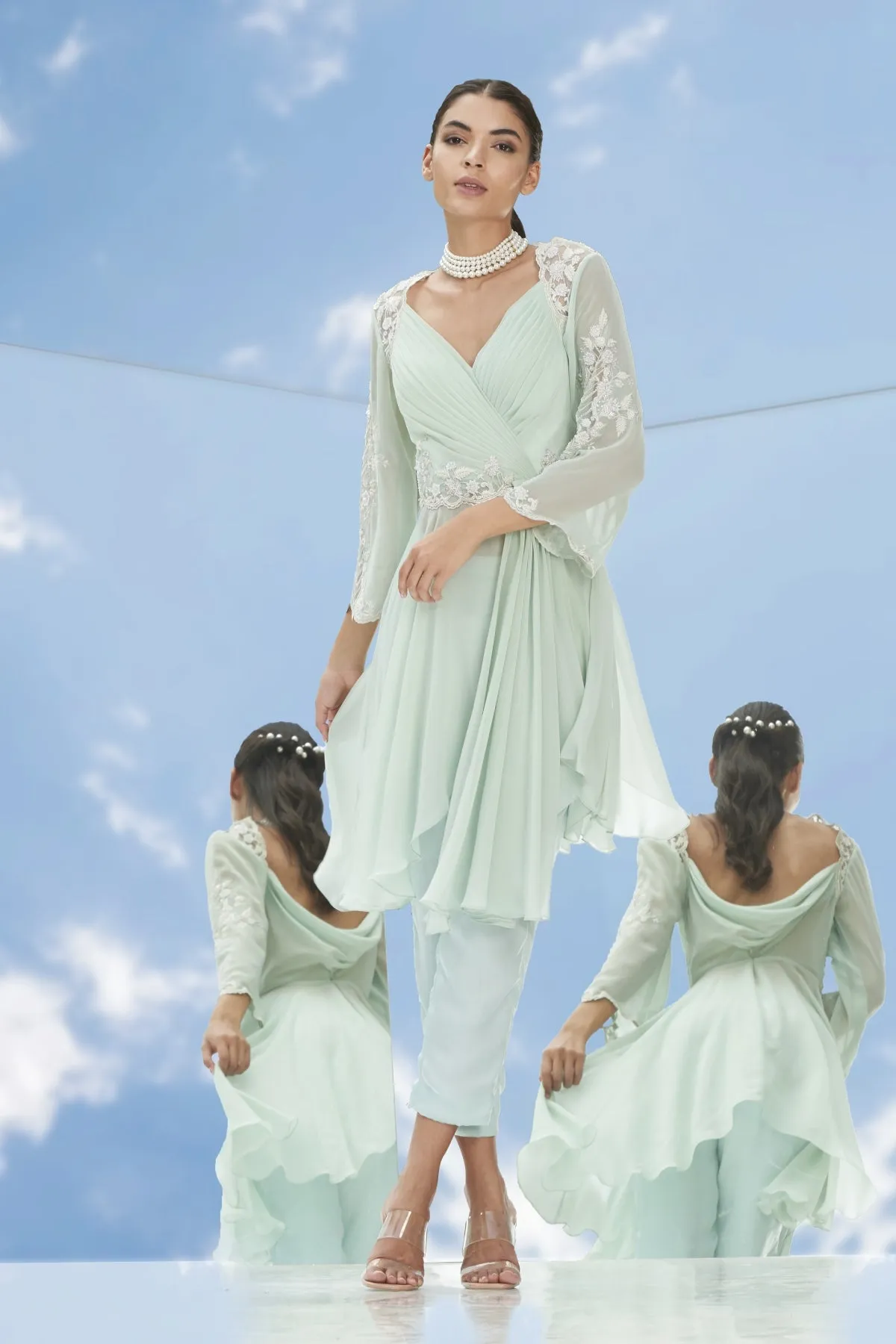 Embroidered Fusion Set