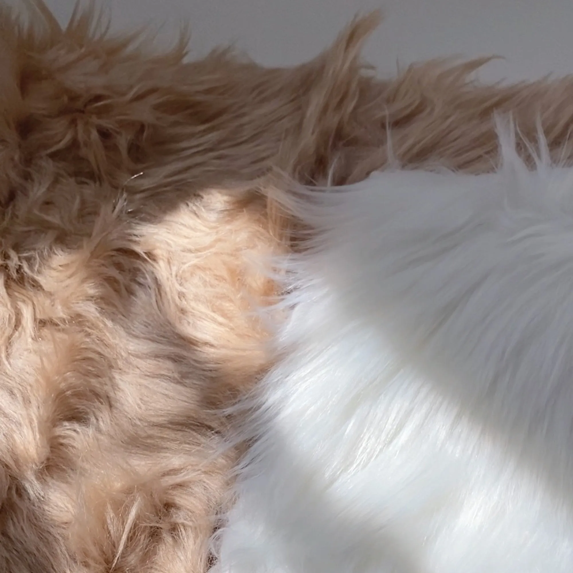 【即納品】fake fur  photo item ホワイト　LVS185FW