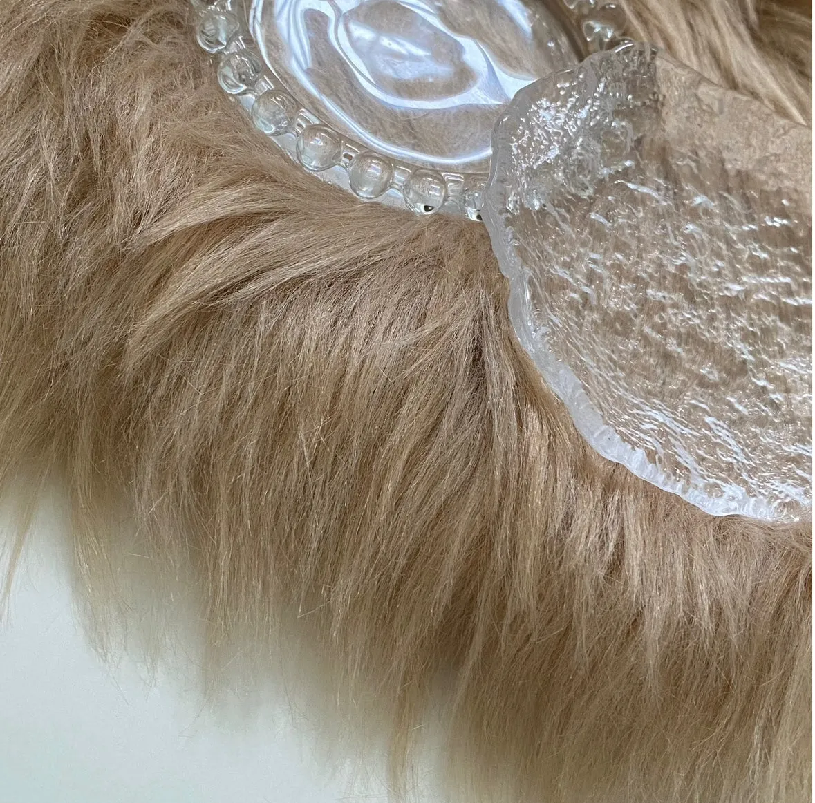 【即納品】fake fur  photo item ホワイト　LVS185FW