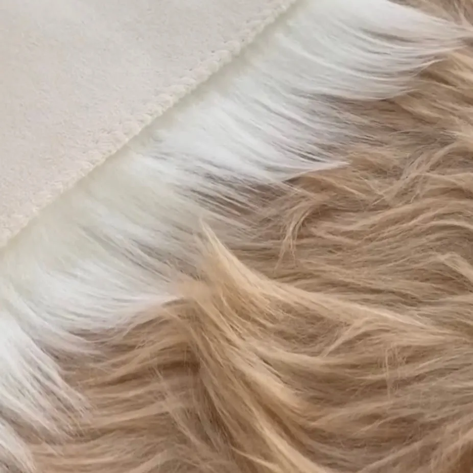 【即納品】fake fur  photo itemモカベージュ　　LVS185FM