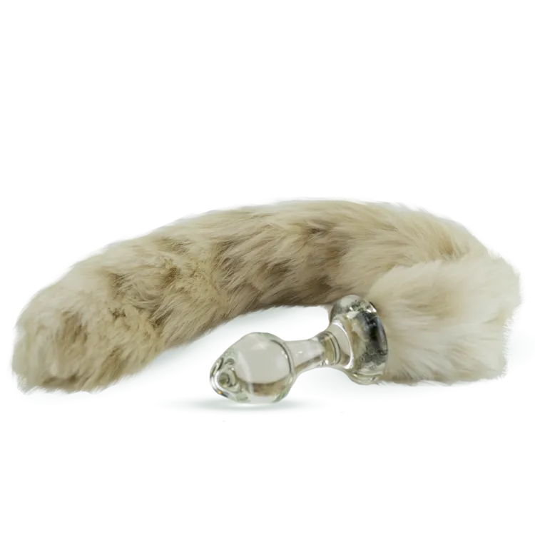 Faux Fur Snow Leopard Tail