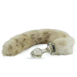 Faux Fur Snow Leopard Tail