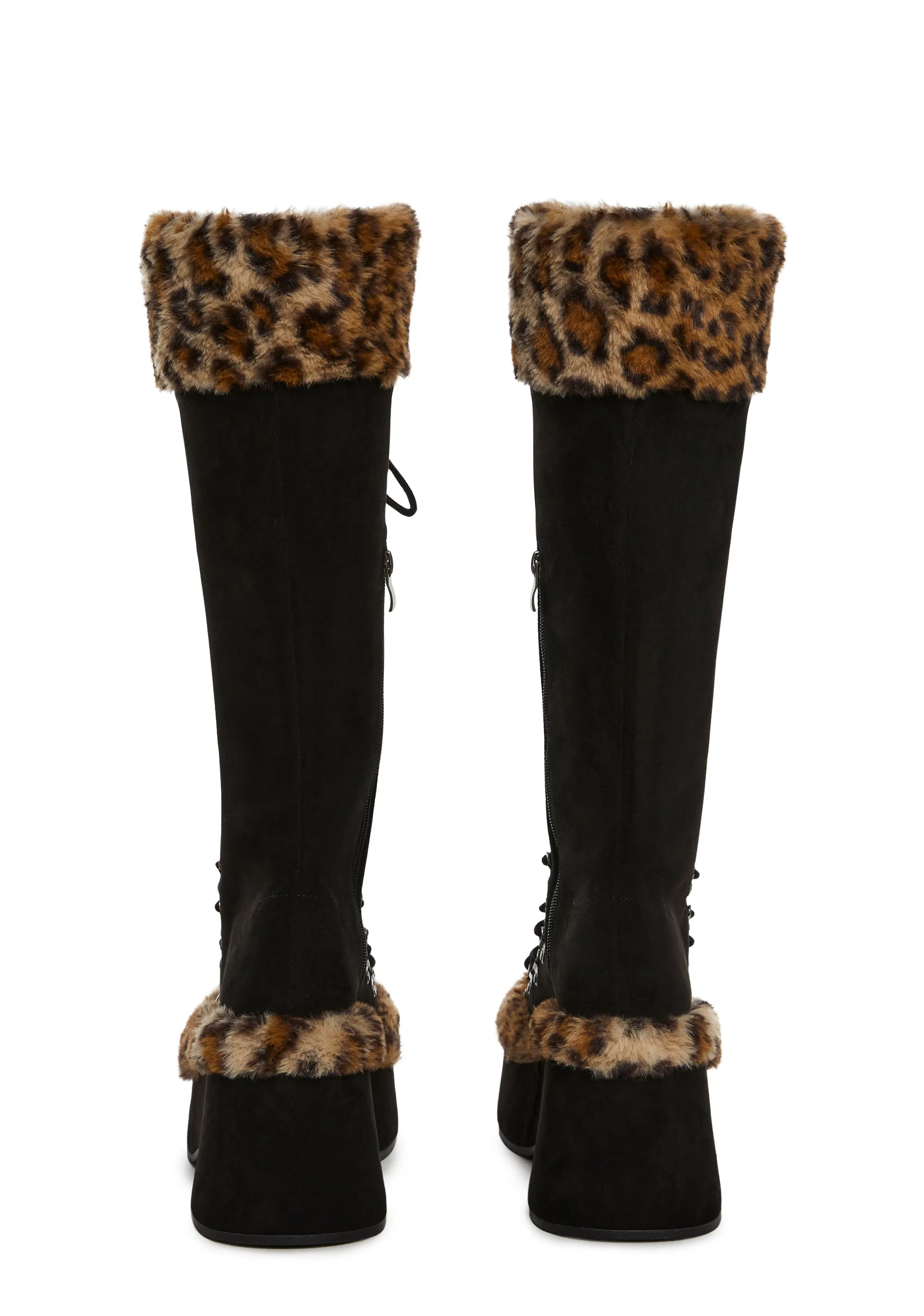 Flash On Leopard Boots