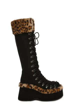 Flash On Leopard Boots
