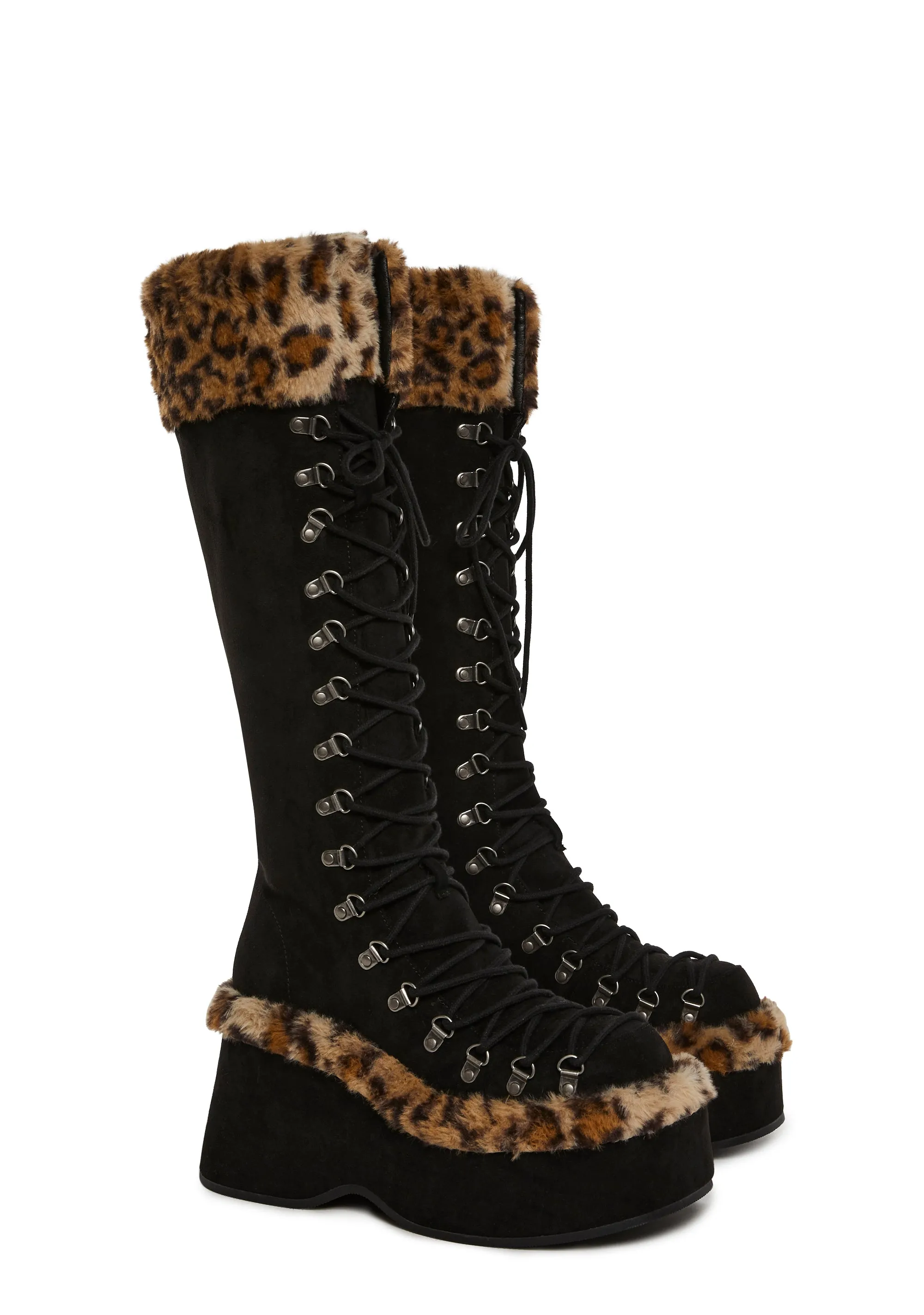 Flash On Leopard Boots