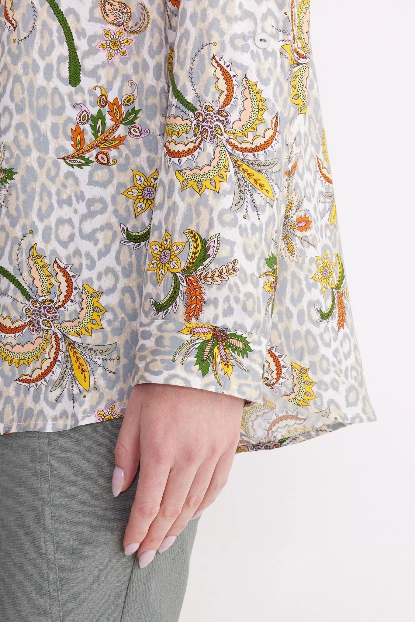 FLOWER LEOPARD SHIRT - YT24S4022