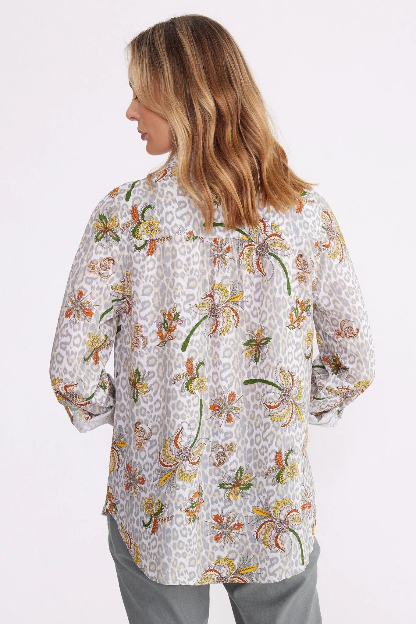 FLOWER LEOPARD SHIRT - YT24S4022