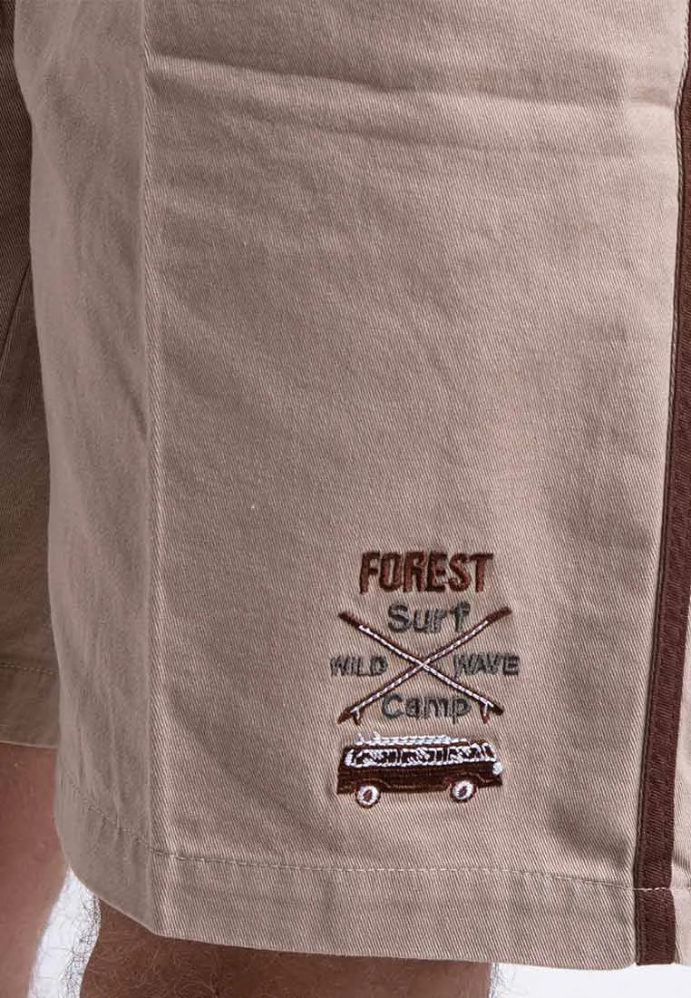 Forest Plus Size 100% Cotton Twill 27"/28" Cargo Pants Men Shorts Casual 3 Quarter Short Pants Men - PL65840