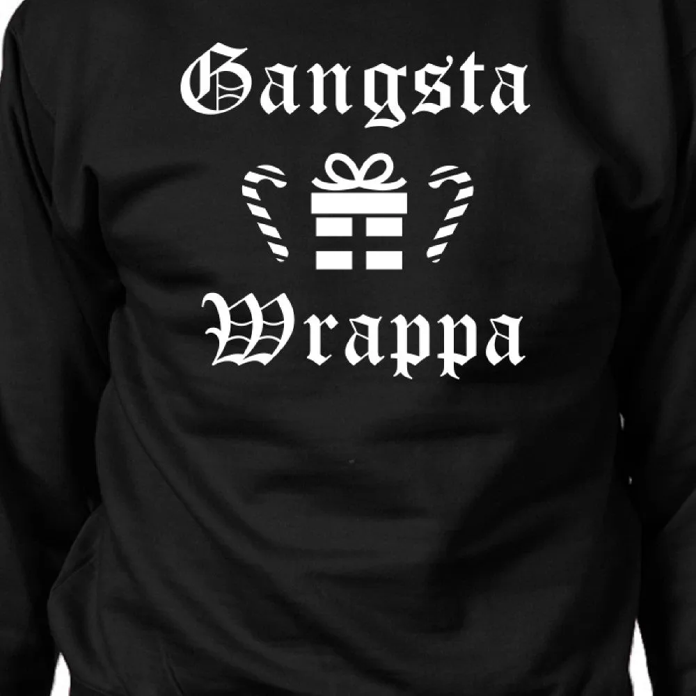 Gangsta Wrappa Sweatshirt Cute Holiday Pullover Fleece Sweater
