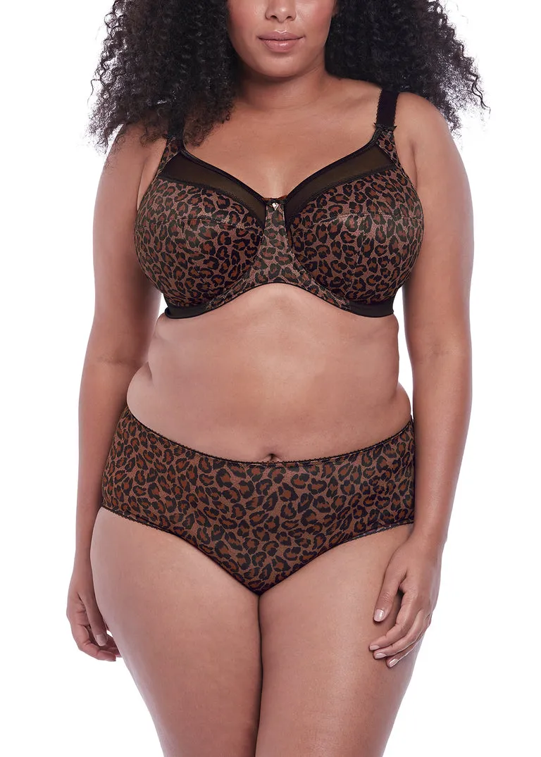 Goddess Kayla Underwire Banded Bra, Dark Leopard | Goddess Kayla Bra Leopard | Leopard Goddess Kayla BraGoddess
