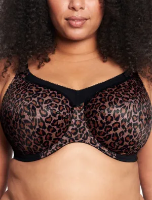Goddess Kayla U/w Full Cup Bra in Dark Leopard | Goddess Bras