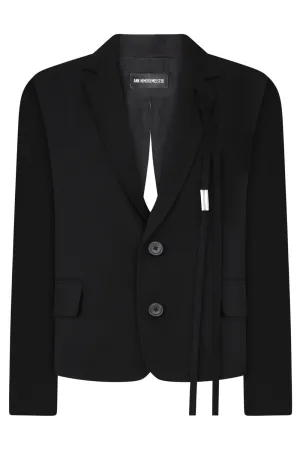 HANNELORE MICRO OPEN BACK JACKET | BLACK