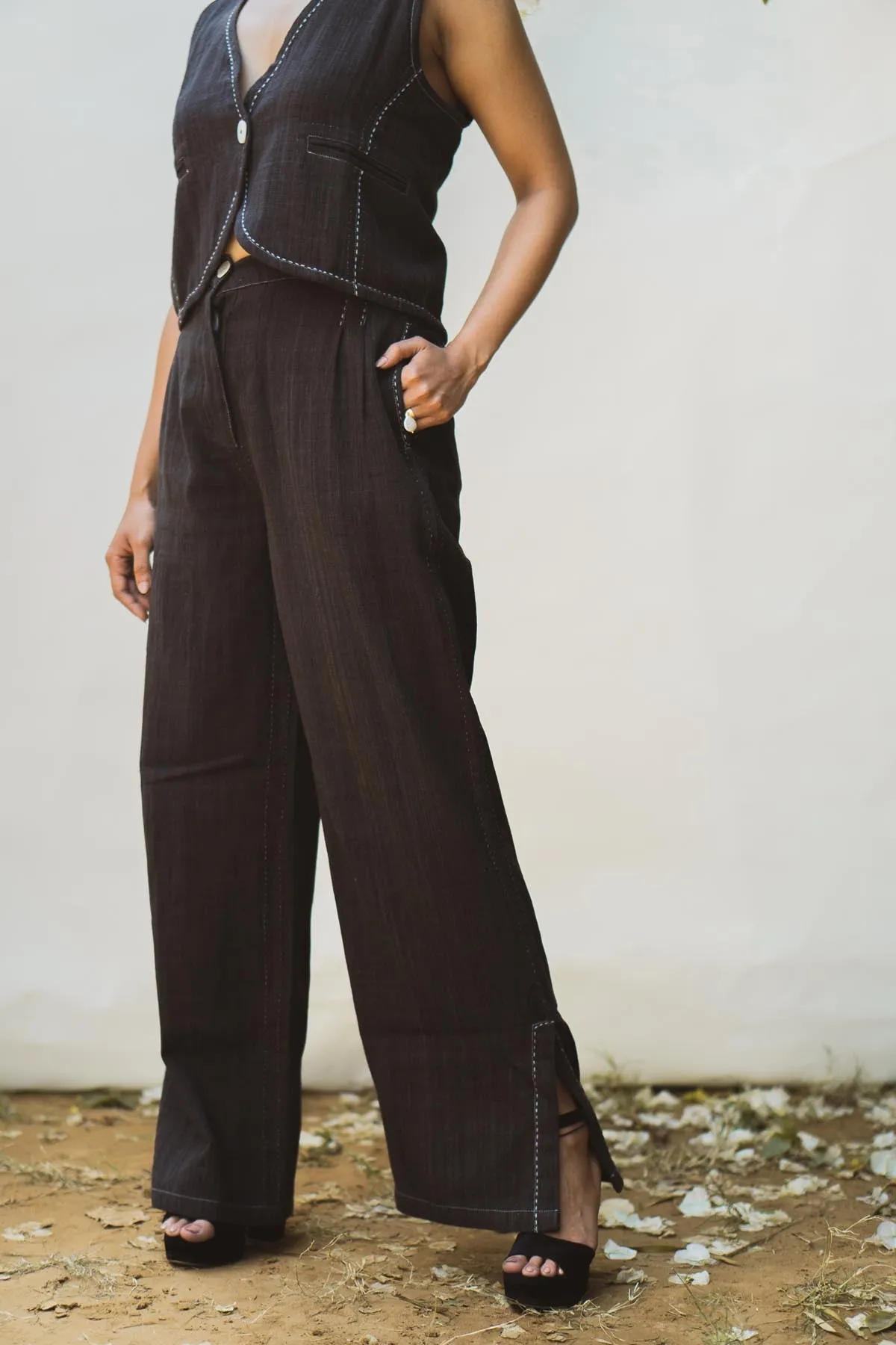 High Waist Flared Pants