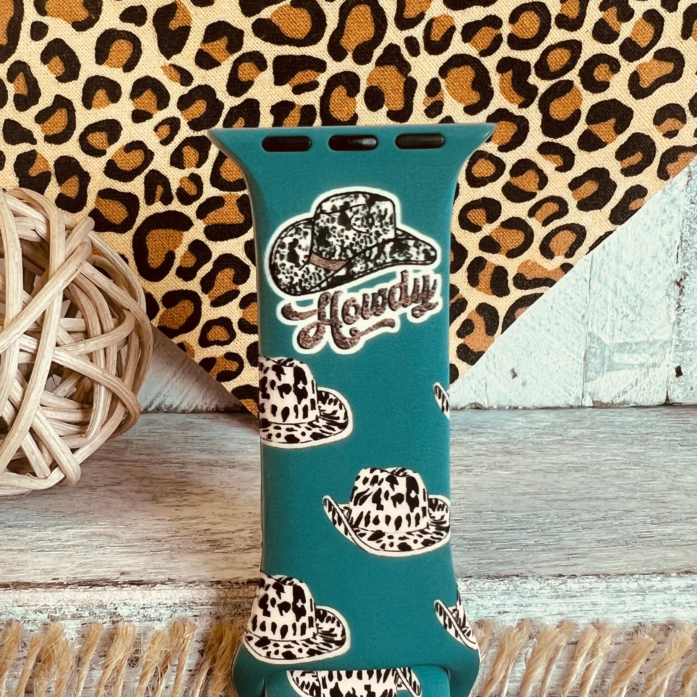 Howdy Print Silicone Band For Apple Watch