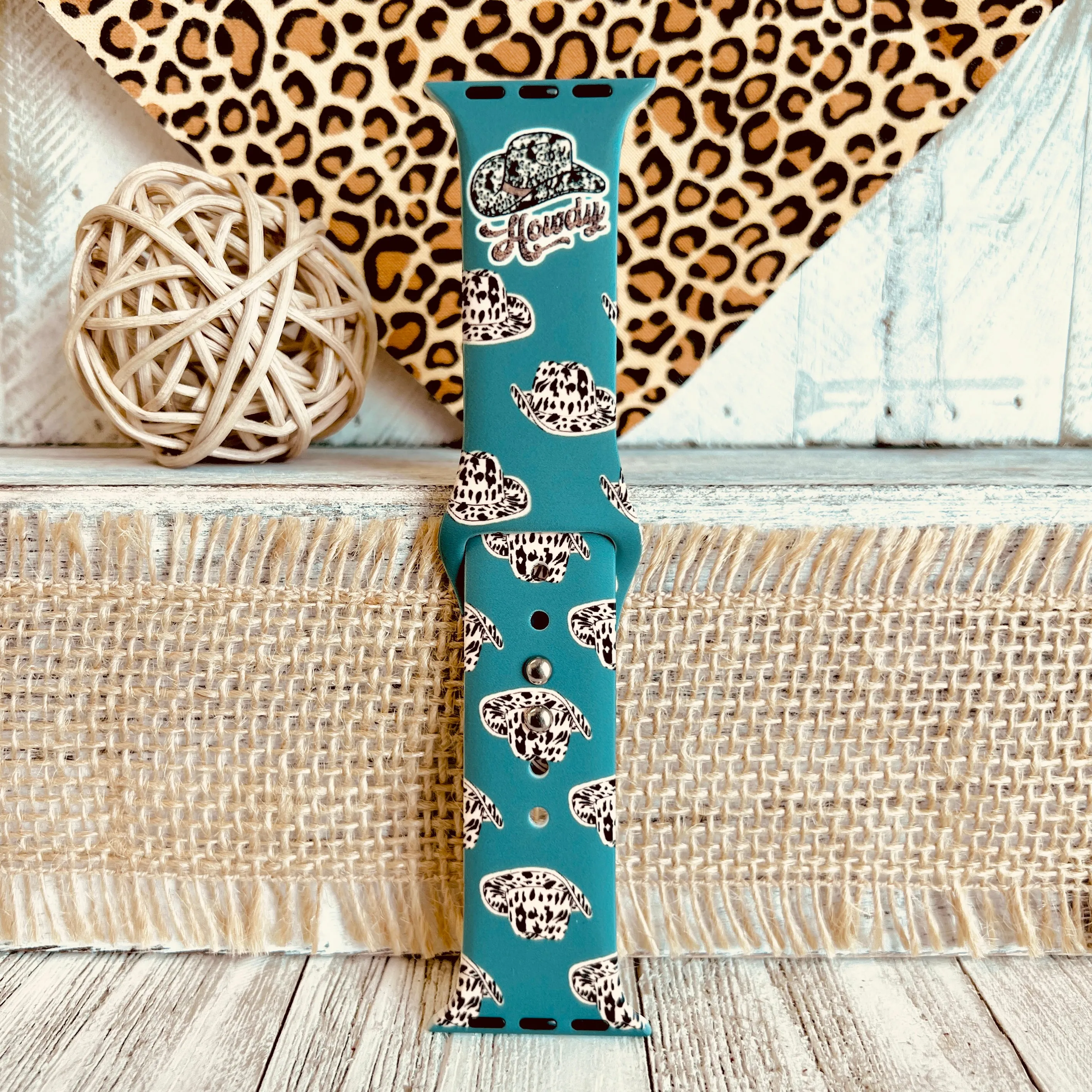 Howdy Print Silicone Band For Apple Watch