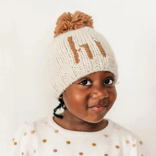 Huggalug Hi Pecan Pom Pom Beanie
