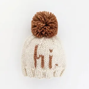Huggalug Hi Pecan Pom Pom Beanie