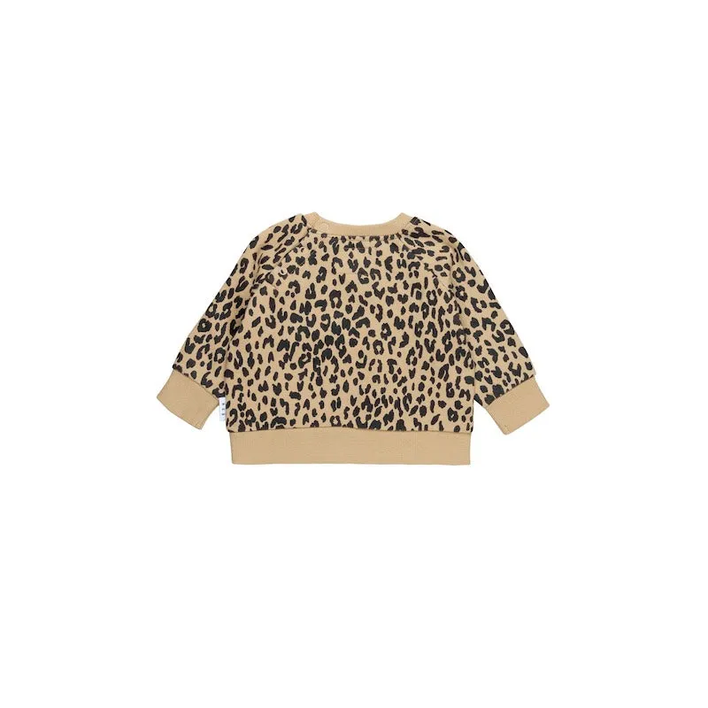 Huxbaby Leopard Patch Sweatshirt Fleece