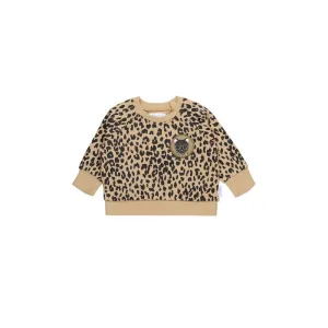 Huxbaby Leopard Patch Sweatshirt Fleece