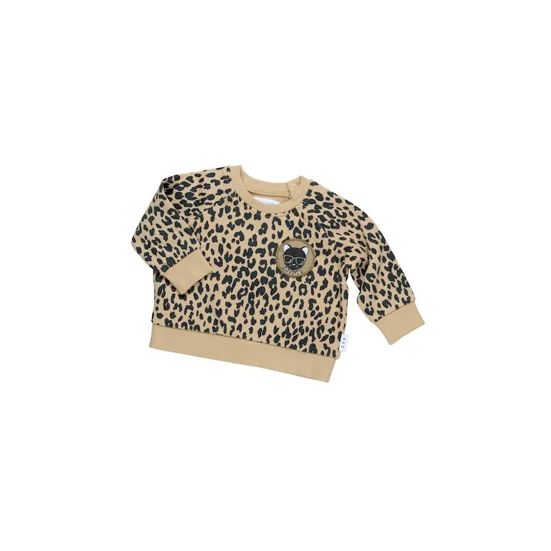Huxbaby Leopard Patch Sweatshirt Fleece