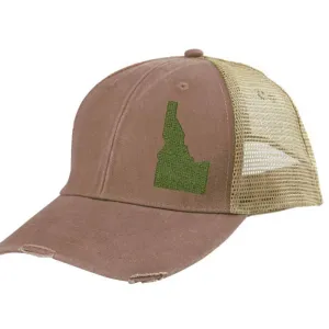 Idaho  Hat | Distressed Snapback Trucker | state cap | many color choices