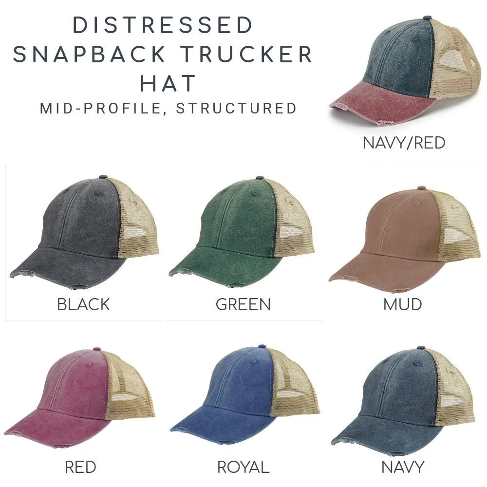 Idaho  Hat | Distressed Snapback Trucker | state cap | many color choices