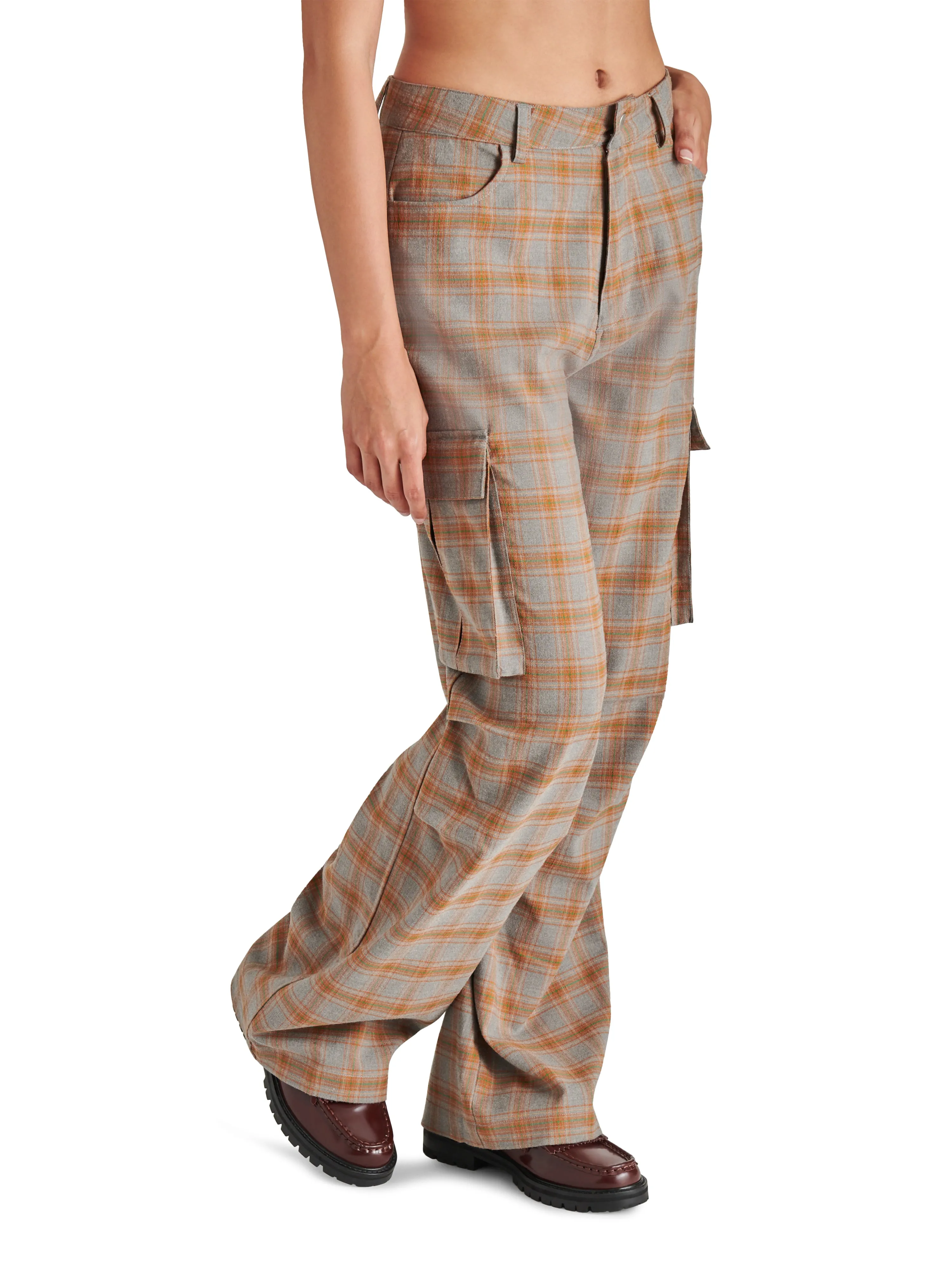 ILARIA PLAID CARGO PANT