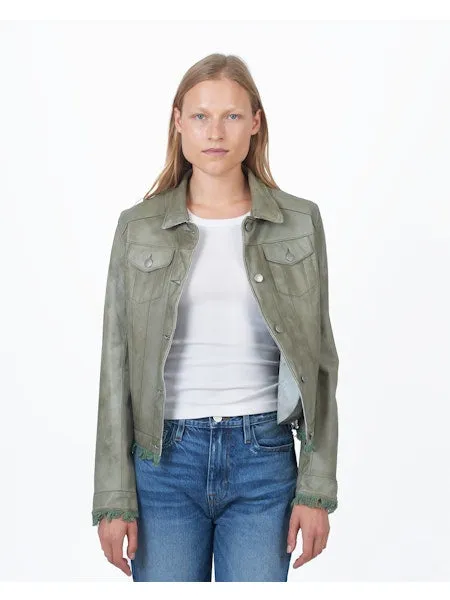 Jakett Alexa Patina Leather Jacket