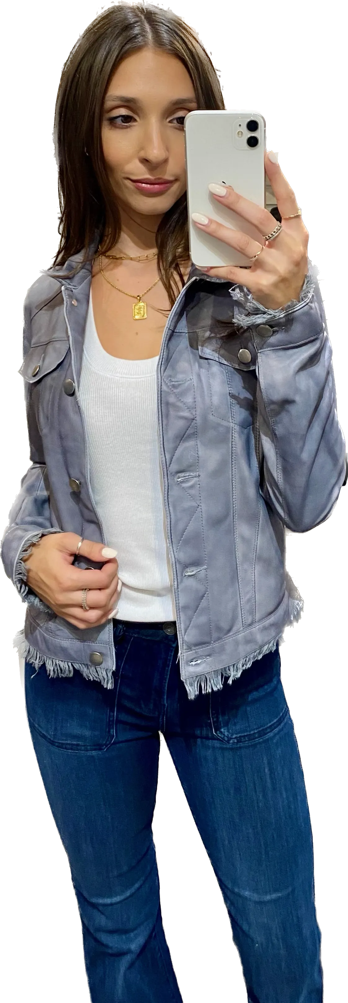 Jakett Alexa Patina Leather Jacket