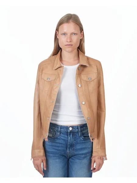 Jakett Alexa Patina Leather Jacket