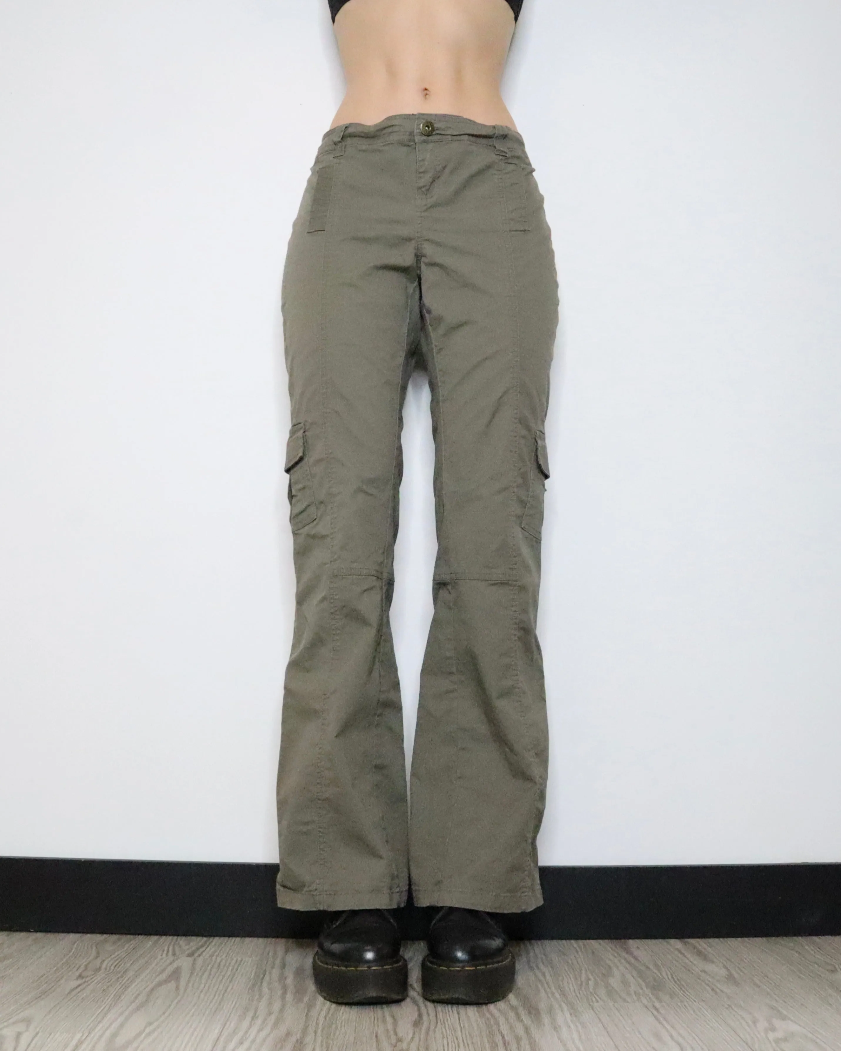 Khaki Green Cargo Pants (XL) 