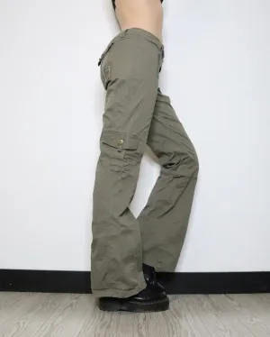 Khaki Green Cargo Pants (XL) 