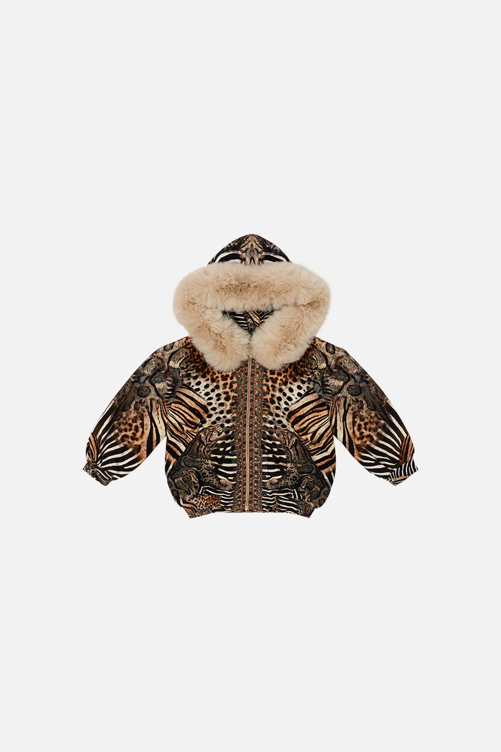 KIDS FLEECE ZIP HOODIE 4-10 FOR THE LOVE OF LEO