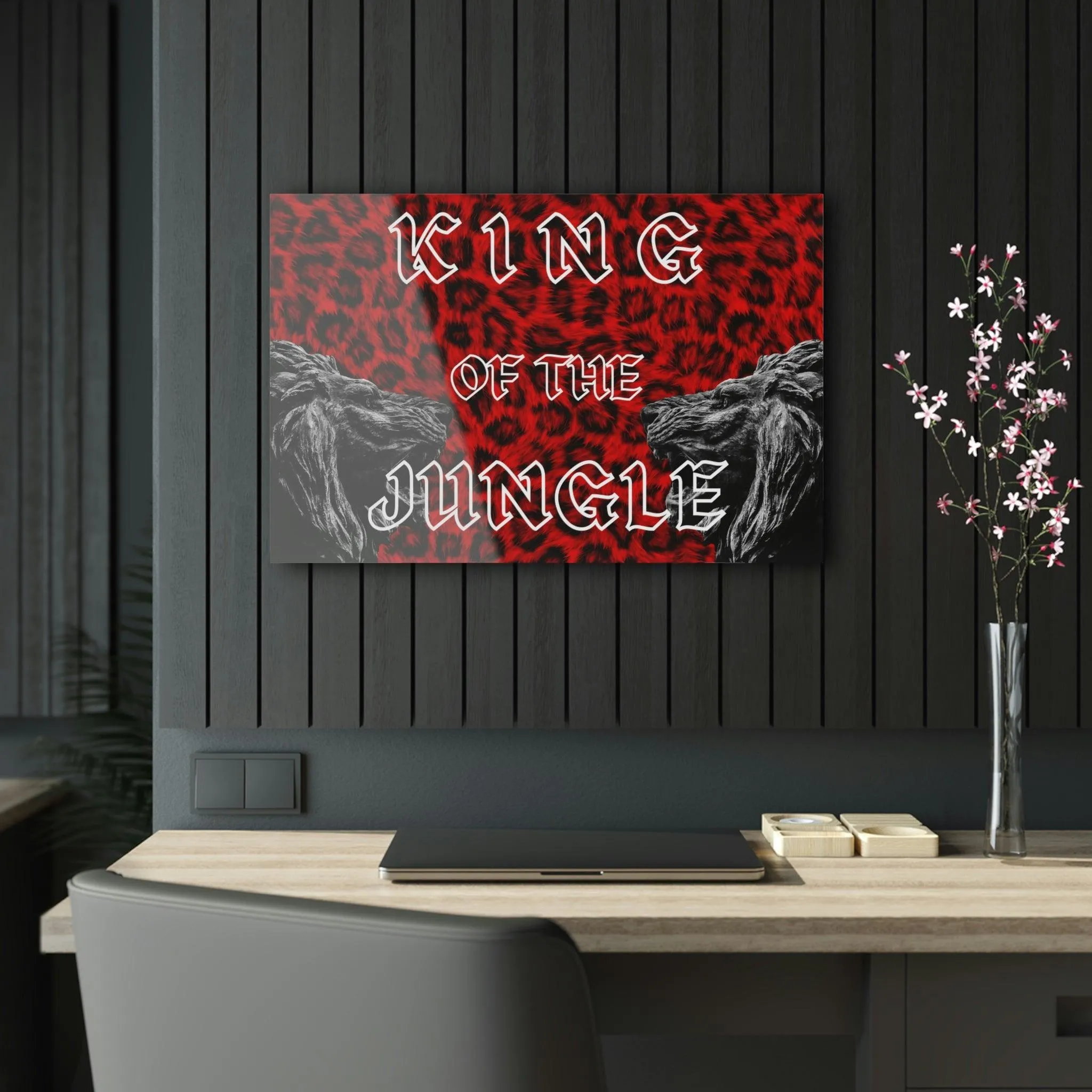 KING OF THE JUNGLE Acrylic Print Wall Art