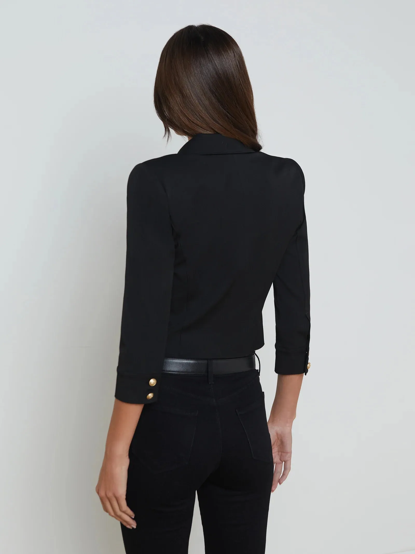 La1769 Cropped Fitted Jacket