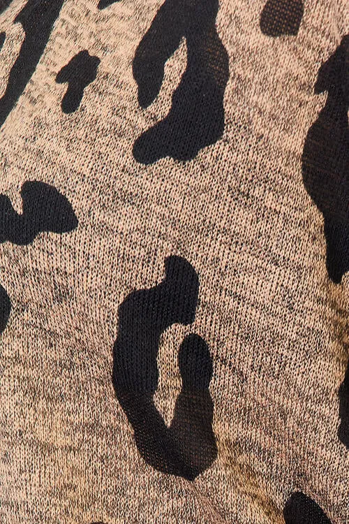 Lanie Leopard V-Neck Top