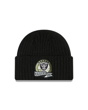 Las Vegas Raiders New Era Salute To Service 2022 Sport Cuffed Knit Hat