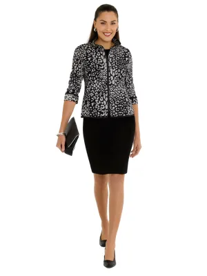 Leopard Double Face Reversible Zip Front Suzanne